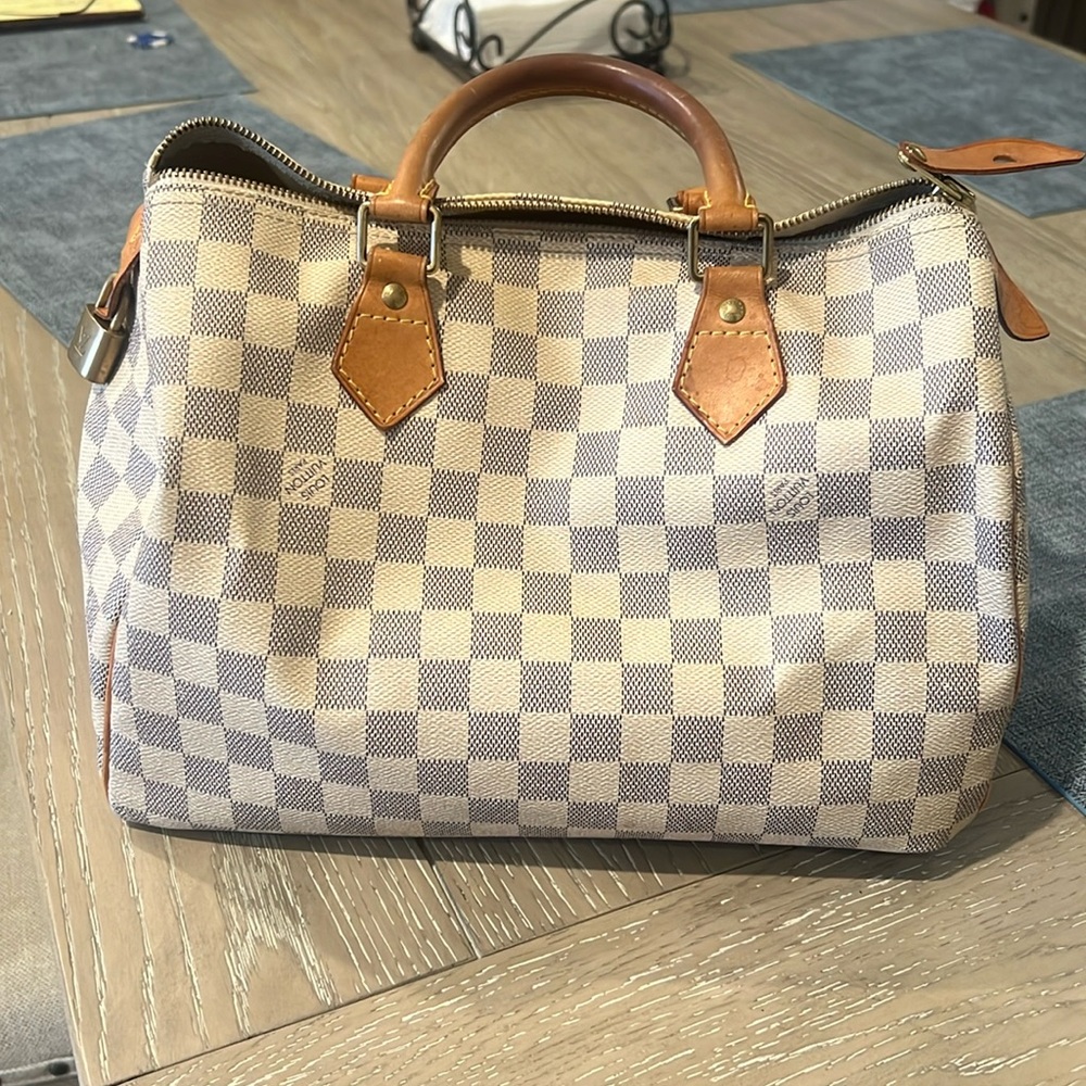 Louis Vuitton Speedy 30 Damier Azure Canvas